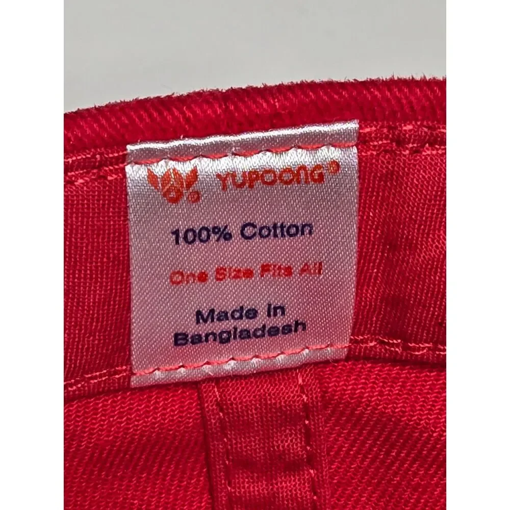 Boro Sand & Stone Corp Red Snapback Hat | Yupoong One Size Adjustable Cap
